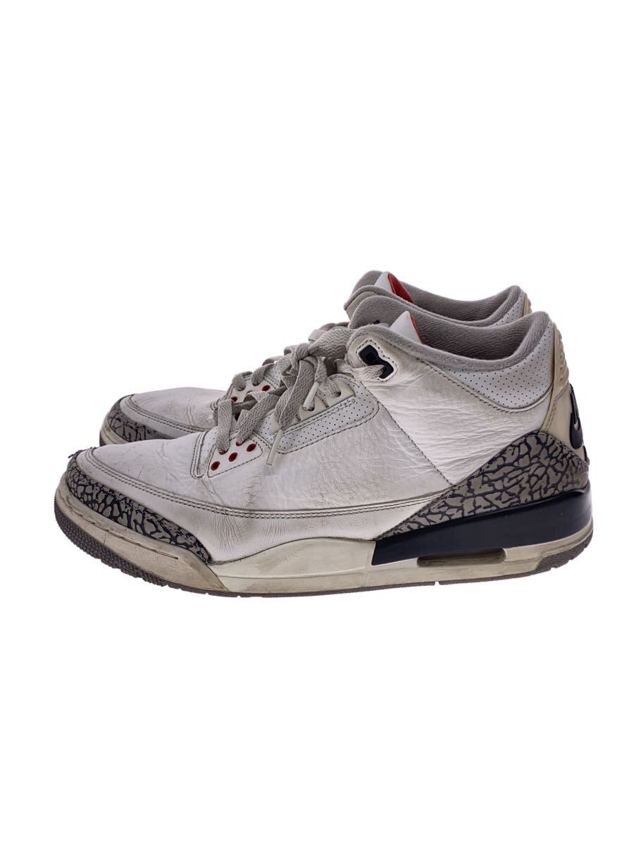 【中古】NIKE◆AIR JORDAN 3 RETRO_エアジョーダン 3 レトロ/29cm/WHT【シューズ】｜2ｎｄ STREET 店