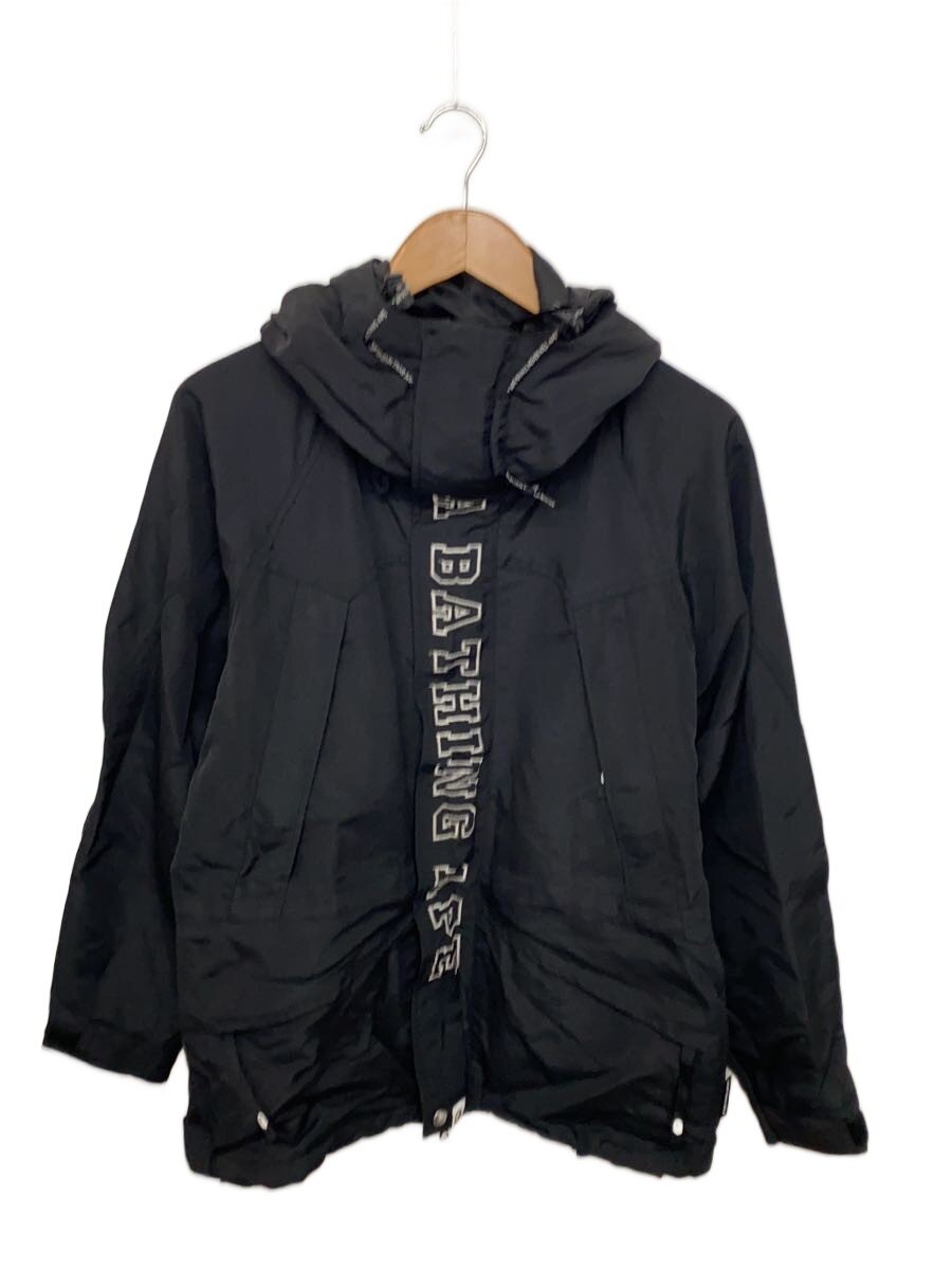 【中古】A BATHING APE◆マウンテンパーカ/M/ナイロン/BLK/001GDF201015X【メンズウェア】