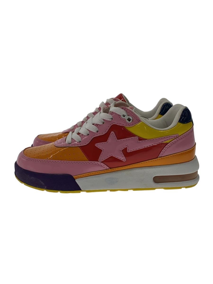 【中古】A BATHING APE◆BAPE STA/ローカットスニーカー/23.5珊/マルチ色つや//【シューズ】