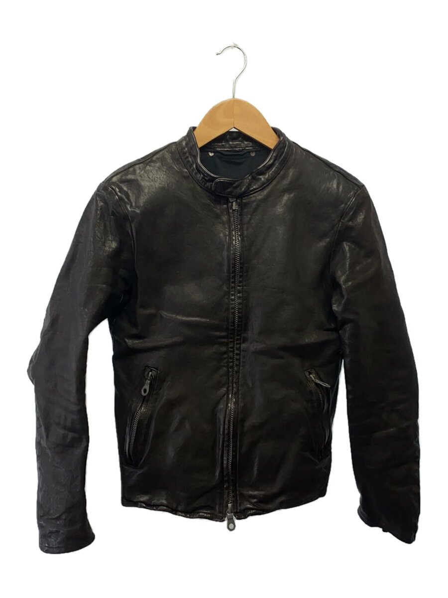 【中古】ISAMU KATAYAMA BACKLASH◆Single Riders Jacket/S/牛皮/黒いこと/1254-01【メンズウェア】