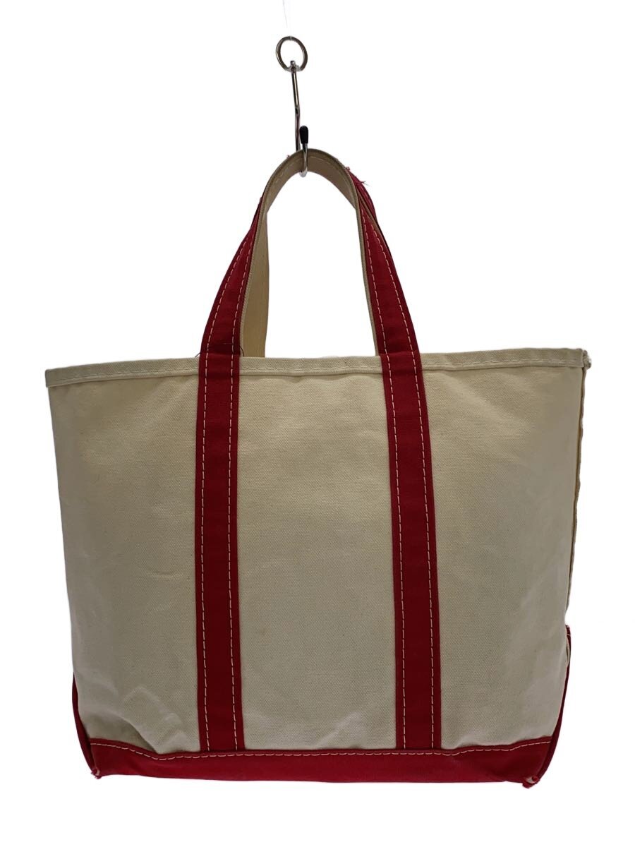 【中古】L.L.Bean◆80s/BOAT AND TOTE/二色引き船/トートバッグ/帆布/赤いこと/シミ汚れた状態有【御徒面子】