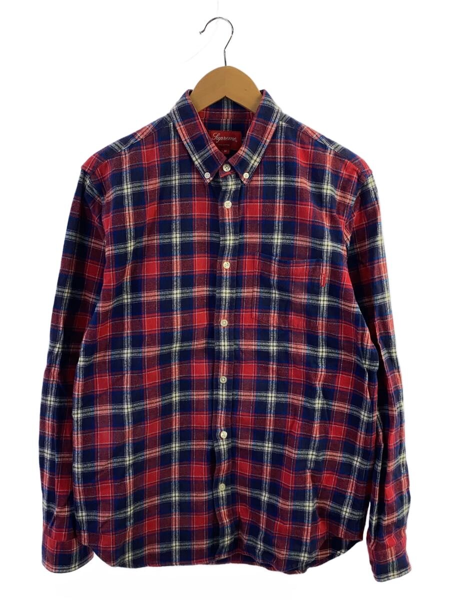 【中古】Supreme◆長袖シャツ/M/コットン/RED/チェック【メンズウェア】|2nd STREET 店