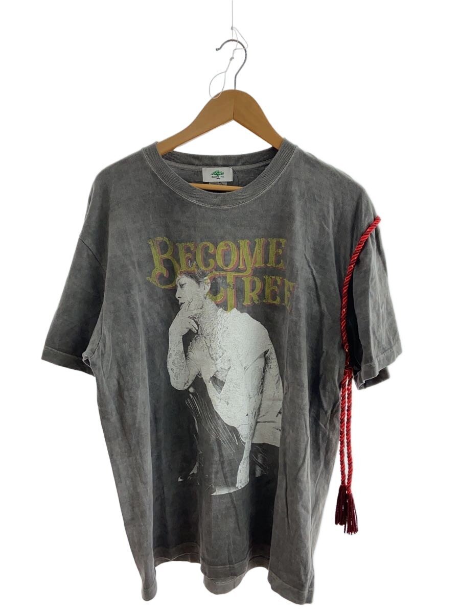 【中古】BECOME TREE◆プルオーバー/L/綿織物/GRY/刷り上げる//【メンズウェア】