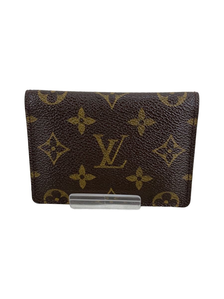 【中古】LOUIS VUITTON◆ポルト・2カルト・ヴェルティカル_モノグラム・キャンバス/PVC/BRW/メンズ【服飾雑貨他】｜2ｎｄ STREET 店