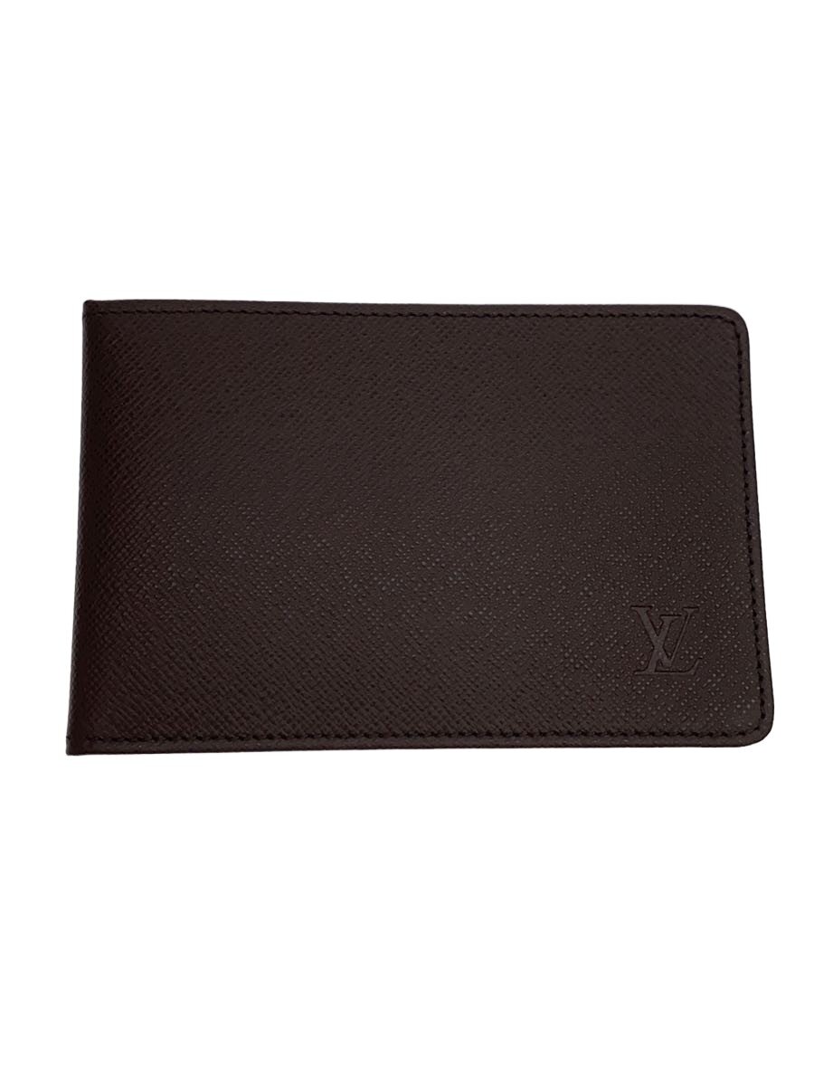 【中古】LOUIS VUITTON◆通り手形入れもの_引き分けガ/--/BRW/メンズ【服飾雑貨他】