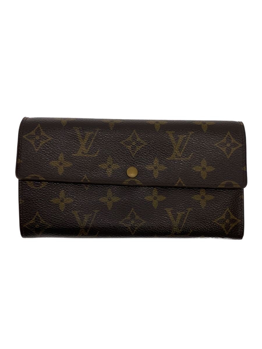 【中古】LOUIS VUITTON◆1)ポルト・フォイユ・サラ_モノグラム・キャンバス/PVC/BRW/レディース【服飾雑貨他】｜2ｎｄ STREET 店