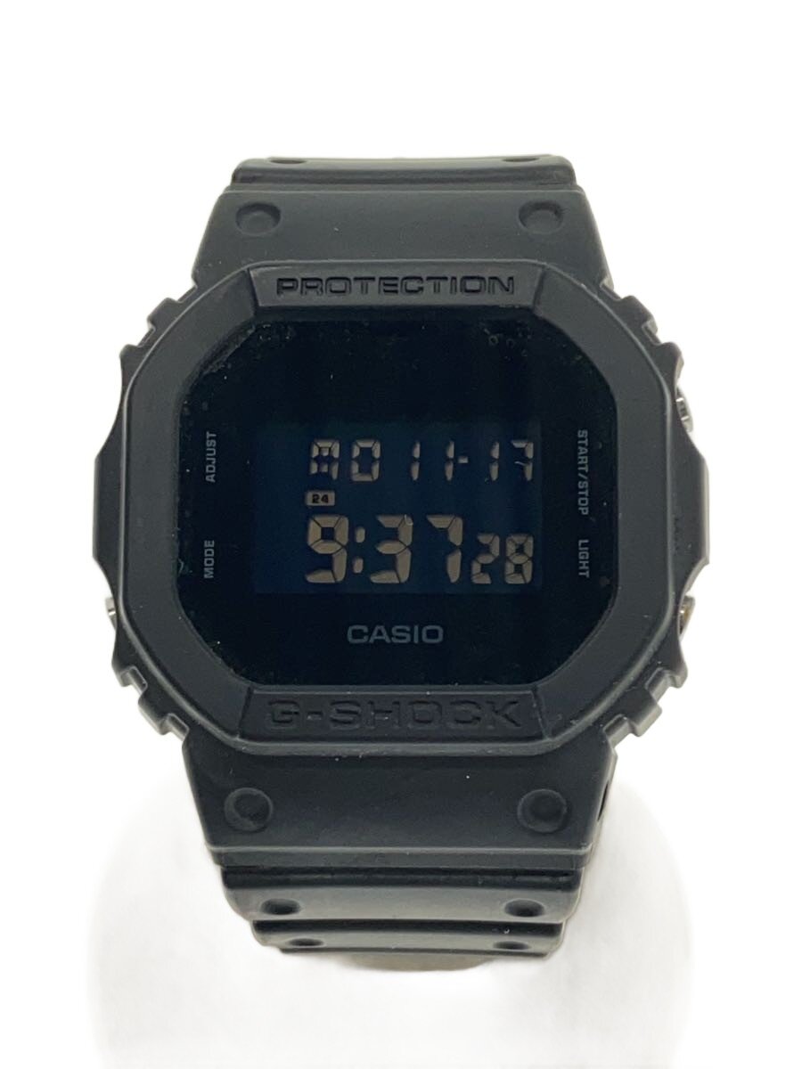 【中古】CASIO◆石英ウォッチ/アナログ/思われ人/BLK/BLK/DW-5600UBB//【服飾雑貨他】