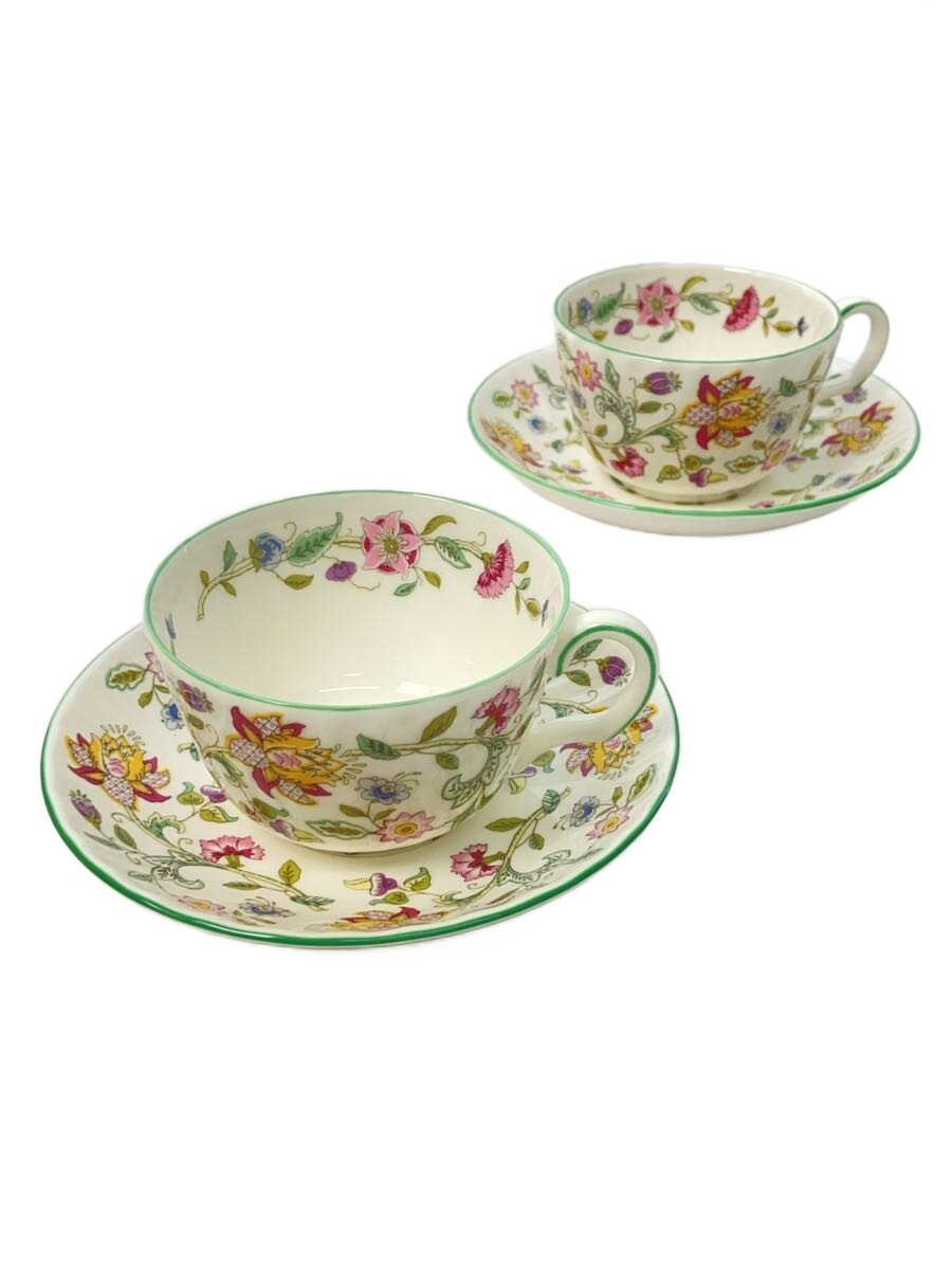 【中古】Minton◆カップ&ソーサー/ミントン/ハドンホール/2点セット/コーヒーカップ【キッチン用品】