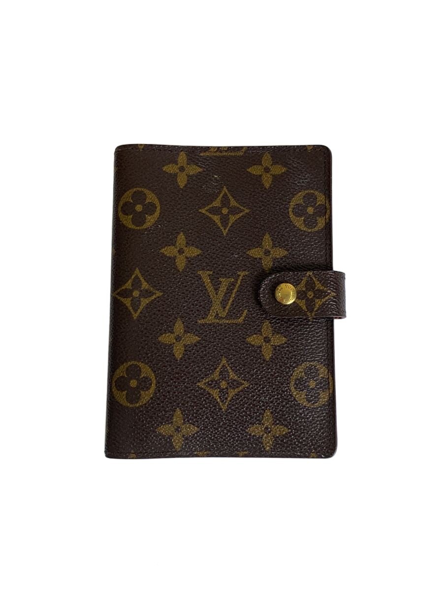 【中古】LOUIS VUITTON◆会議事項PM_モノグラム・帆布/なめし革/BRW/レディース【服飾雑貨他】