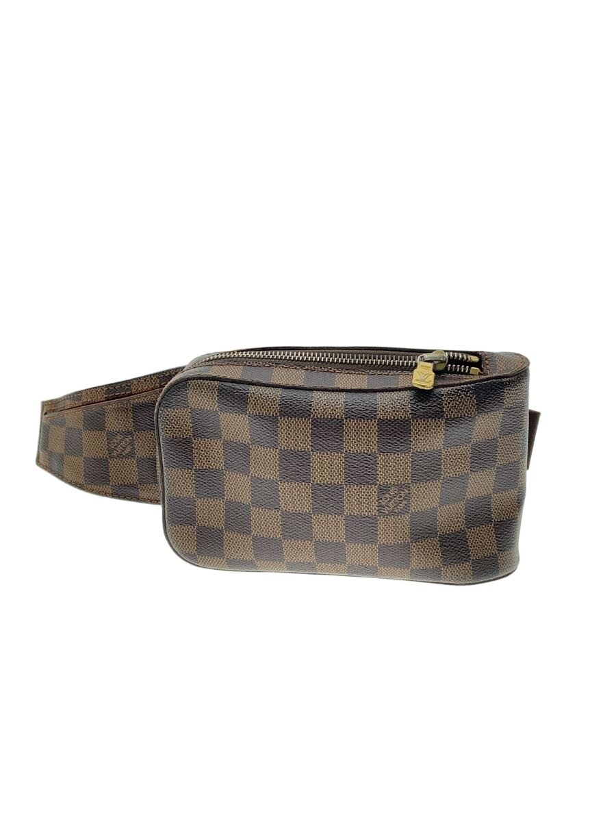 【中古】LOUIS VUITTON◆ジェロニモス_ダミエ・エベヌ/PVC/BRW【御徒面子】