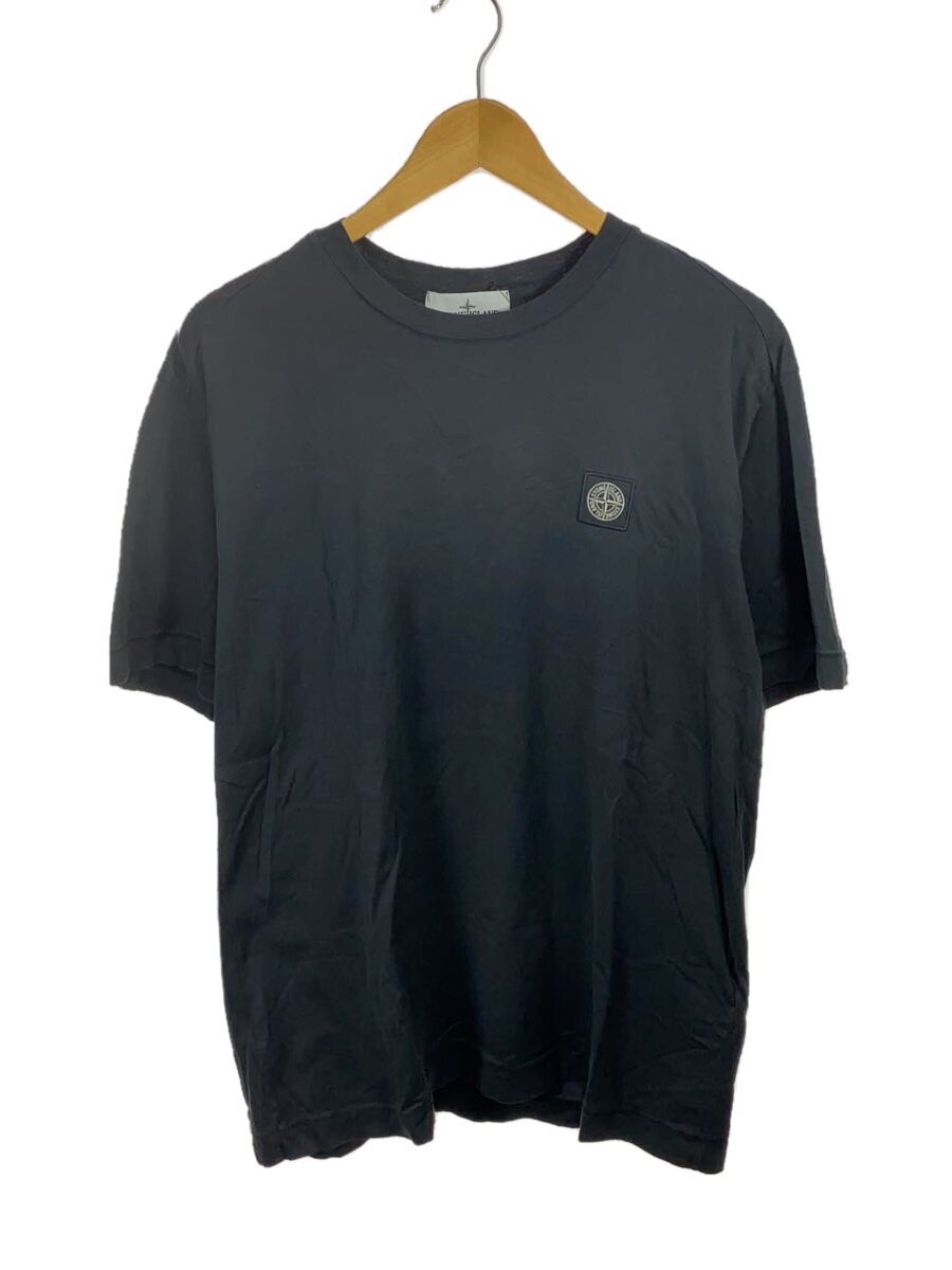 【中古】STONE ISLAND◆ロゴタイプ継ぎ切れ 労働者の一団のど首プルオーバー/L/綿織物/BLK/771524113//【メンズウェア】