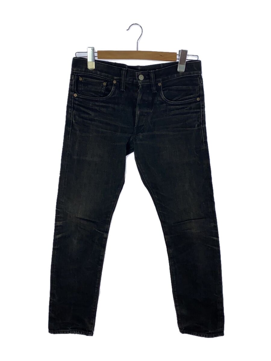 【中古】RRL◆SLIM FIT JAPAN WOVEN/下つ方/28/ジーンズ/BLK/無地/782504838004/【メンズウェア】
