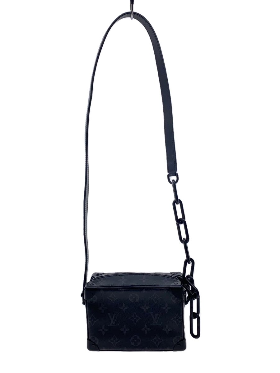 【中古】LOUIS VUITTON◆ミニ・ソフトフランク/なめし革/BLK/総柄/m44735【御徒面子】