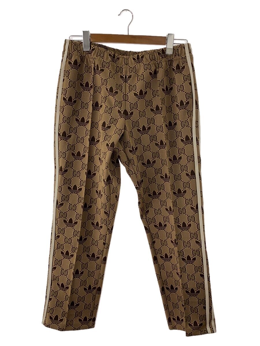 【中古】GUCCI◆引っ切り無いズボン下/L/ポリエステル/BRW/モノグラム/722980//【メンズウェア】