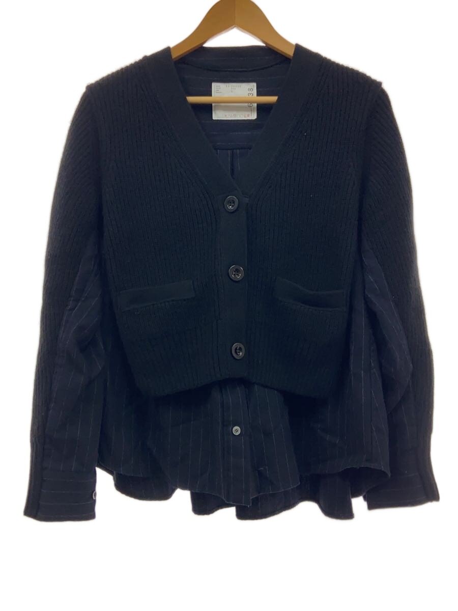 【中古】sacai◆ジレー(朦々たる)/2/羊毛/BLK/22-06338【メンズウェア】