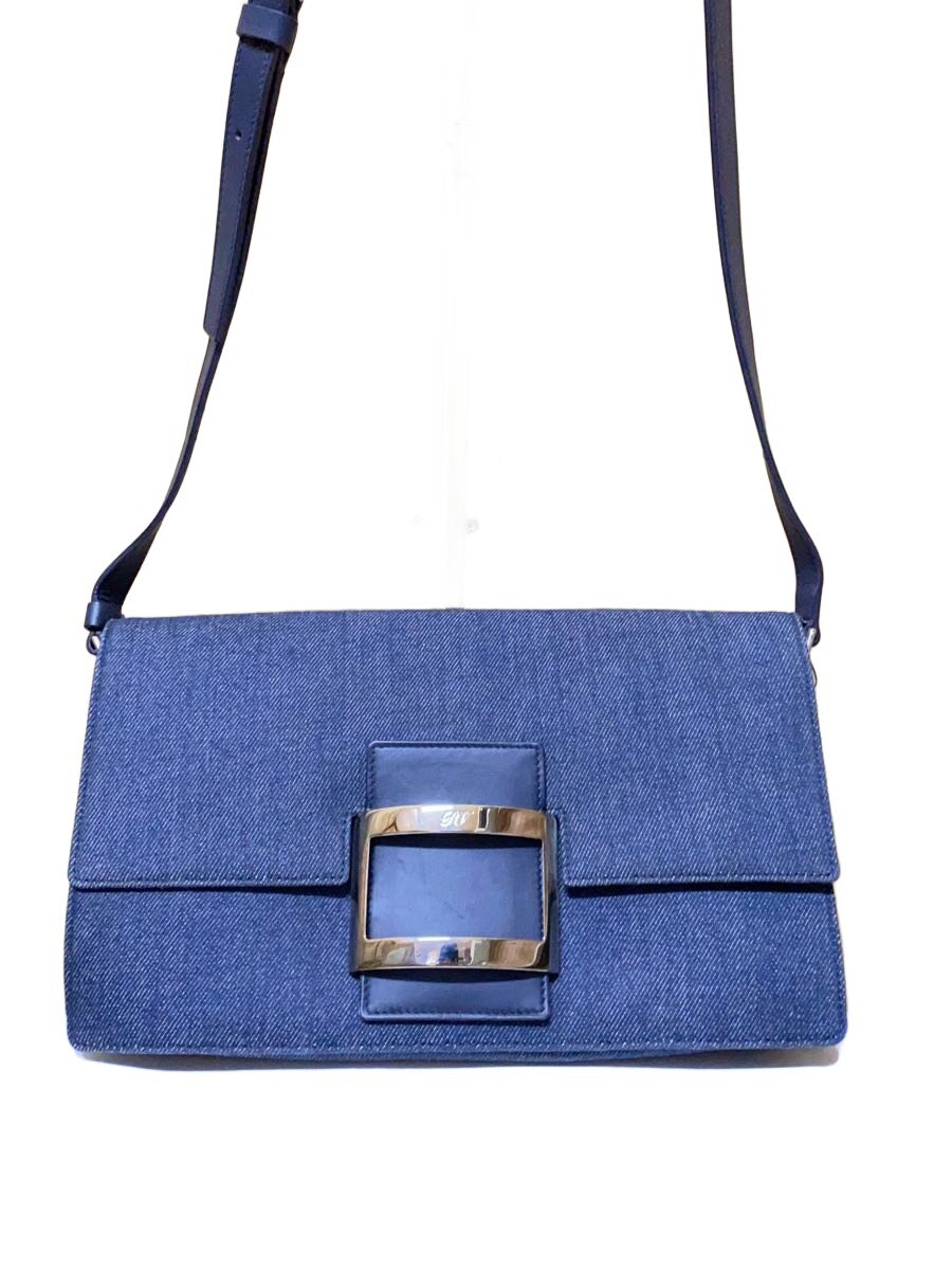 【中古】Roger Vivier◆ショルダーバッグ/キャンバス/BLU/無地【バッグ】|2nd STREET 店