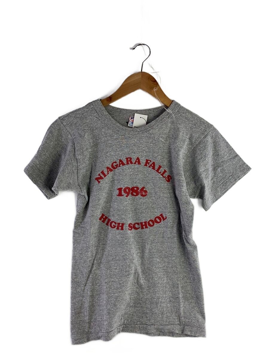 【中古】Champion◆80s/プルオーバー/S/綿織物/GRY/刷り上げる【メンズウェア】