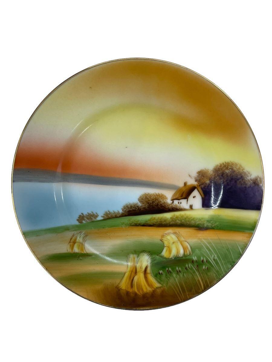 【中古】Noritake◆オールドノリタケ マル気違い 一皿 16.5糎【勝手もと設備】
