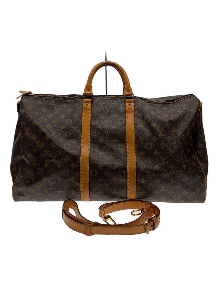 【中古】LOUIS VUITTON◆キーポル・バンドリエール55_モノグラム・帆布_BRW/PVC/M41414//【御徒面子】