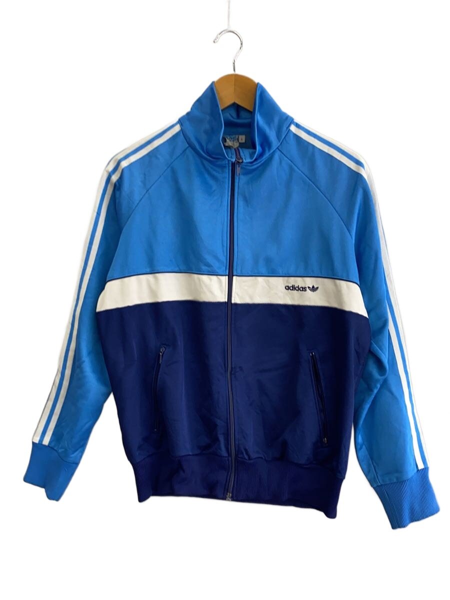 【中古】adidas◆70s～80s/貨物自動車上衣/上衣/5/ポリエステル/BLU【メンズウェア】
