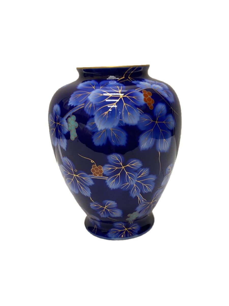 楽天市場】【中古】深川製磁 花瓶 金彩瑠璃牡丹 宮内庁御用達 有田焼