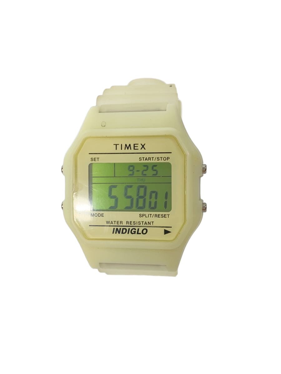 【中古】TIMEX◆石英ウオッチ/デジタル/なめし革/CRM/TW2Y02600//【服飾雑貨他】