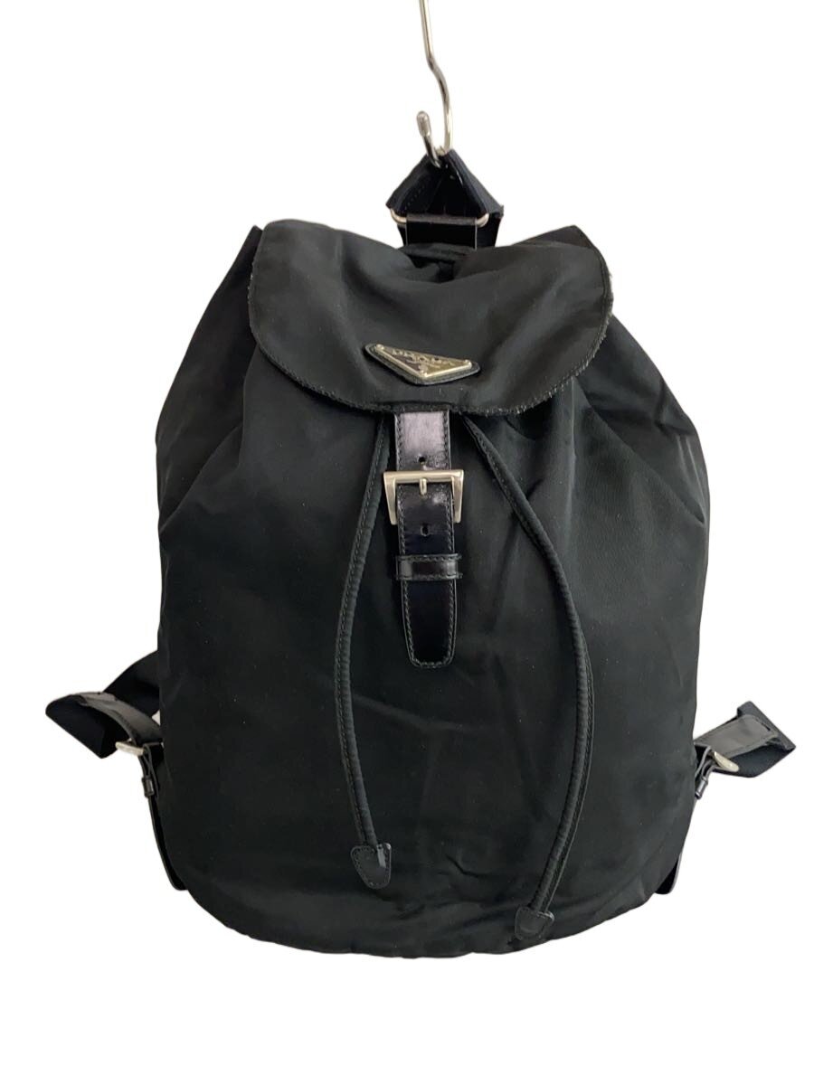 【中古】PRADA◆三角ロゴ/リュック/ナイロン/BLK【バッグ】｜2ｎｄ STREET 店 16,089円