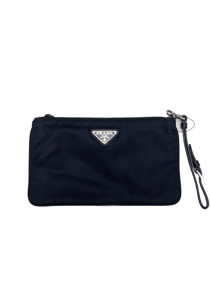 【中古】PRADA◆車寄せ/ナイロン/BLK/1NH545//【御徒面子】