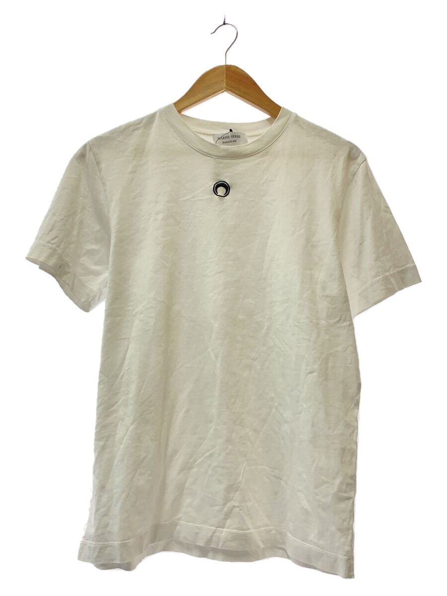 【中古】MARINE SERRE◆プルオーバー/S/綿織物/WHT/moon logo【レディースお召しもの】