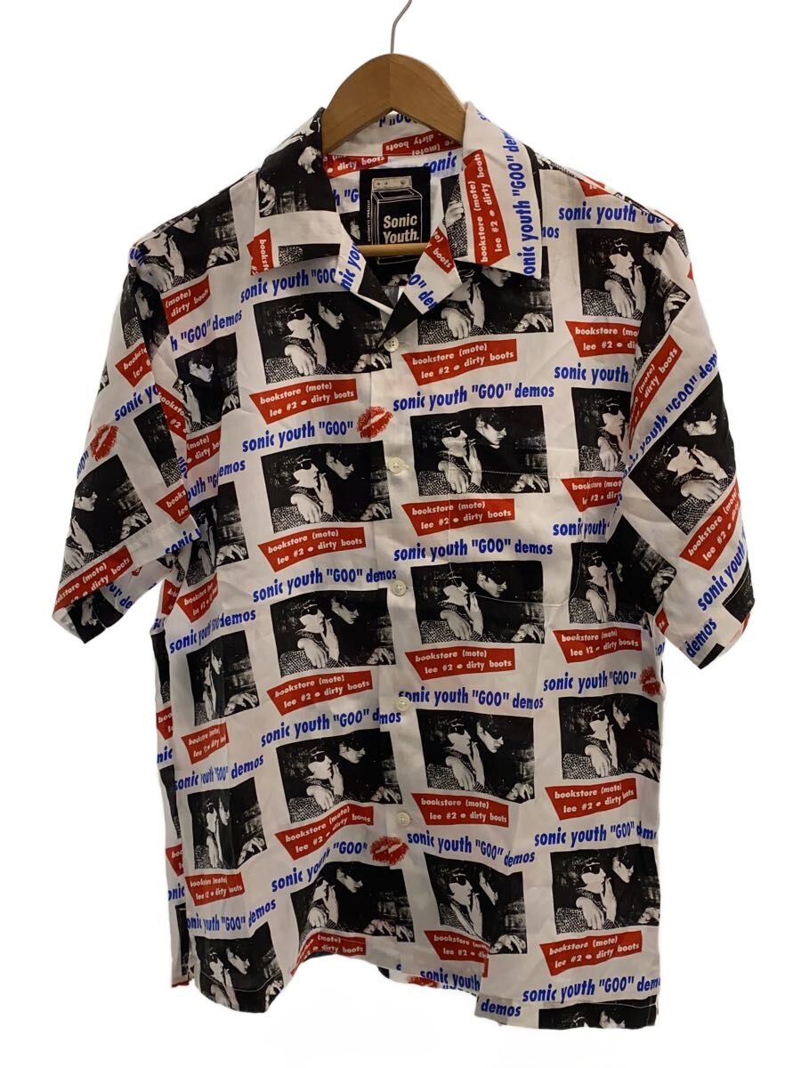 【中古】HYSTERIC GLAMOUR◆半袖シャツ/--/レーヨン/WHT/総柄/02221AH06【レディースウェア】｜2ｎｄ STREET 店