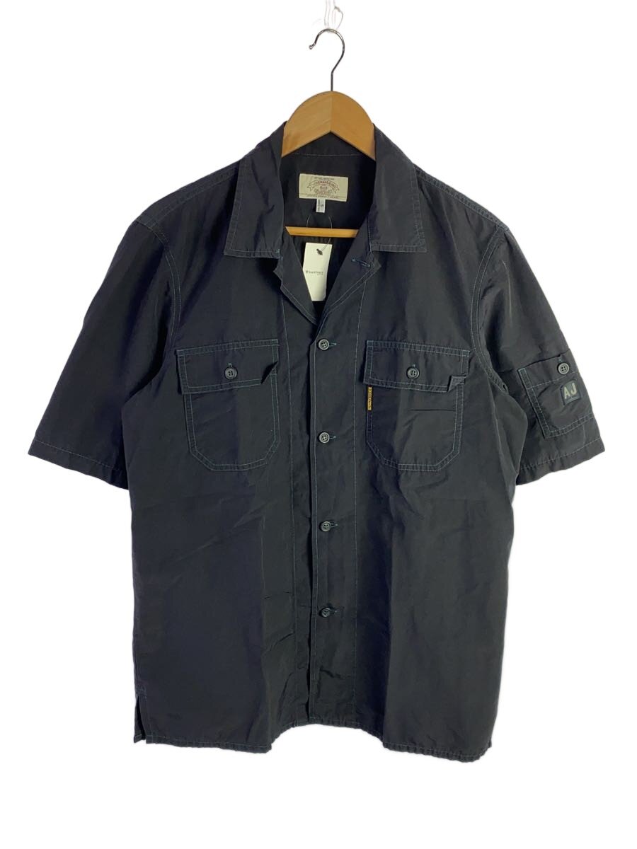【中古】ARMANI JEANS◆OLD/テック/半袖プルオーバー/S/綿織物/NVY/? NULL ?【メンズウェア】