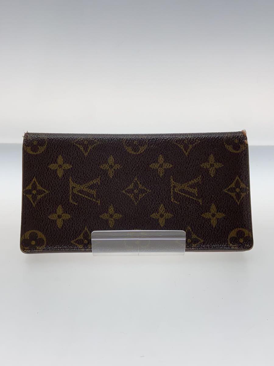 【中古】LOUIS VUITTON◆ポルト・カルト・クレディ・円_モノグラム・キャンバス_BRW/PVC/BRW/総柄/メンズ【服飾雑貨他】