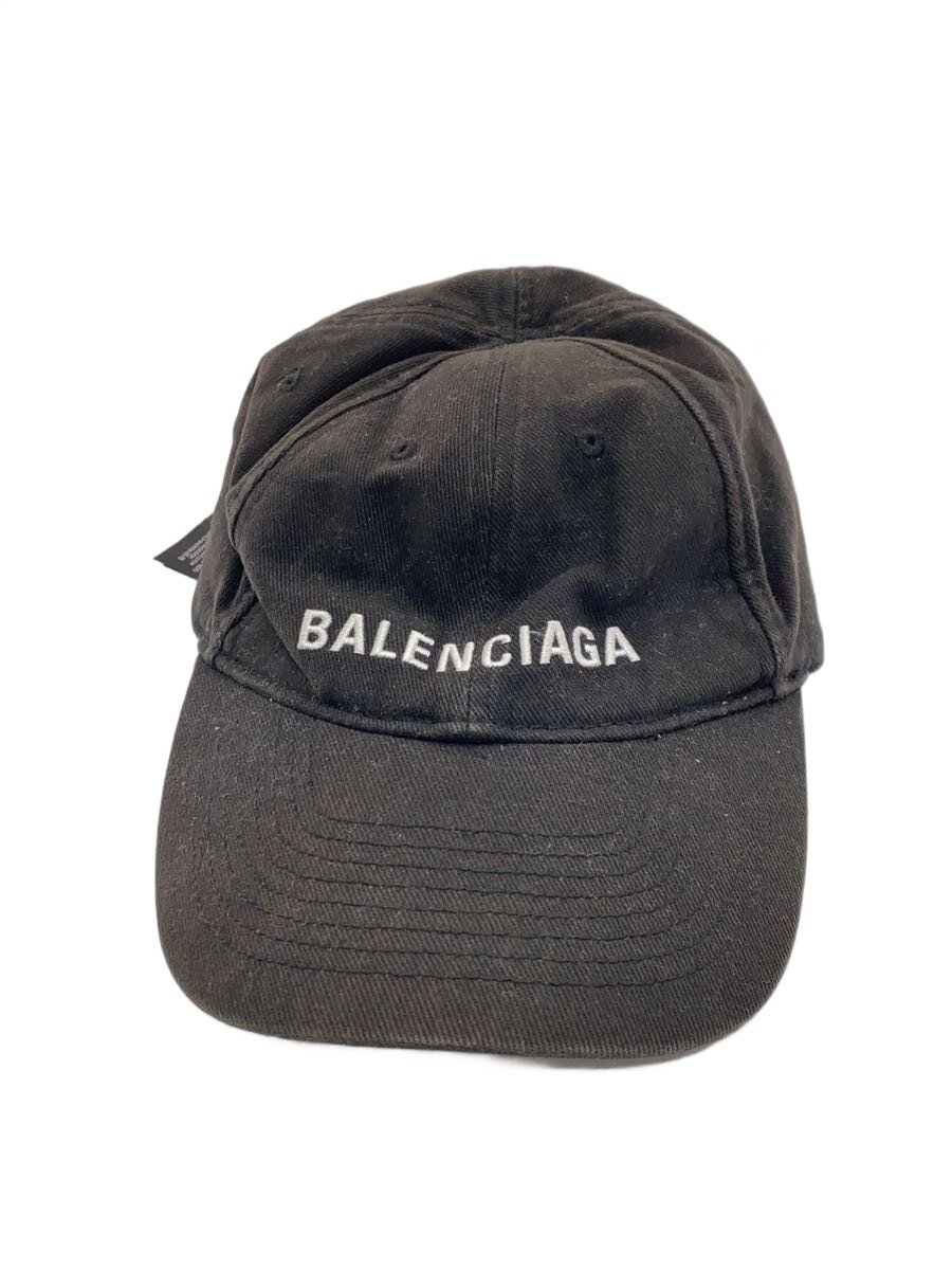 【中古】BALENCIAGA◆旗がしら/L/綿織物/BLK/無地/メンズ【服飾雑貨他】