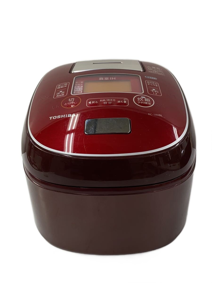 【中古】TOSHIBA◆炊飯器 無意味さIH RC-10VRL(RS) [ディープレッド]//【家電・視覚的・オーディオ】