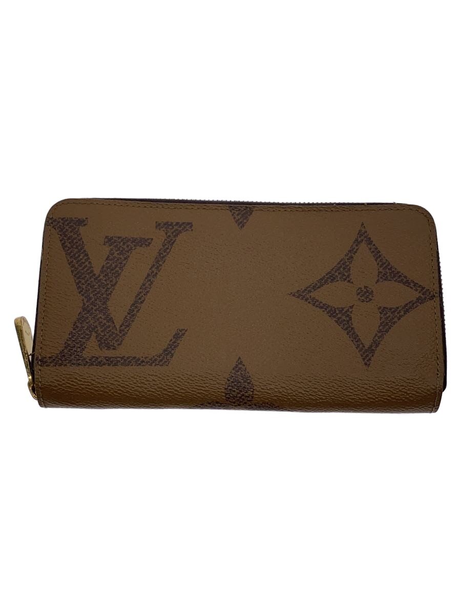 【中古】LOUIS VUITTON◆ジッピー・ウォレット_モノグラム・ジャイアント・リバース/PVC/赤銅色/M69353/長札入れ//【服飾雑貨他】