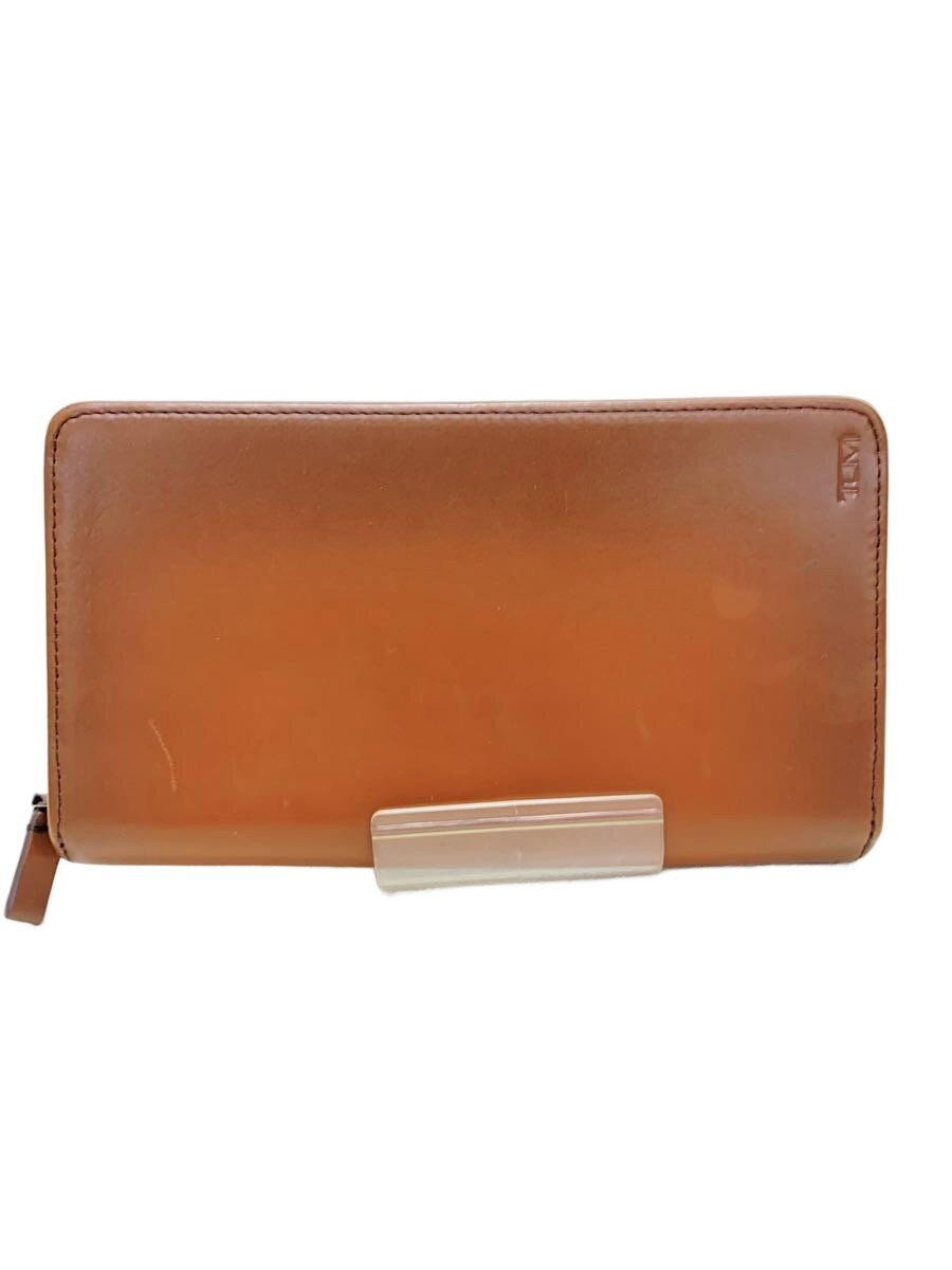 【中古】TUMI◆長紙入れ/なめし革/BRW/メンズ/041903【服飾雑貨他】