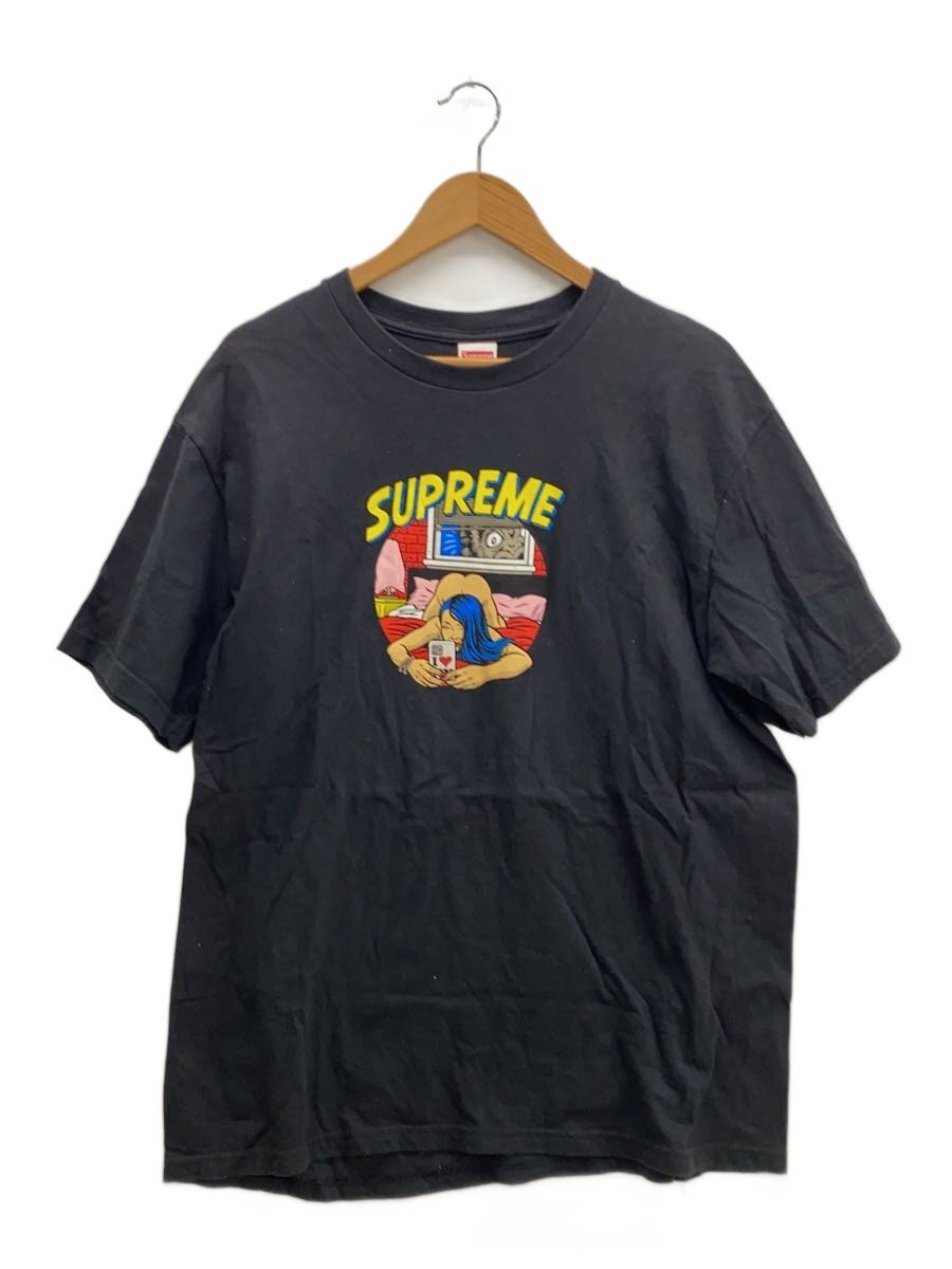 【中古】Supreme◆プルオーバー/L/綿織物/BLK【メンズウェア】