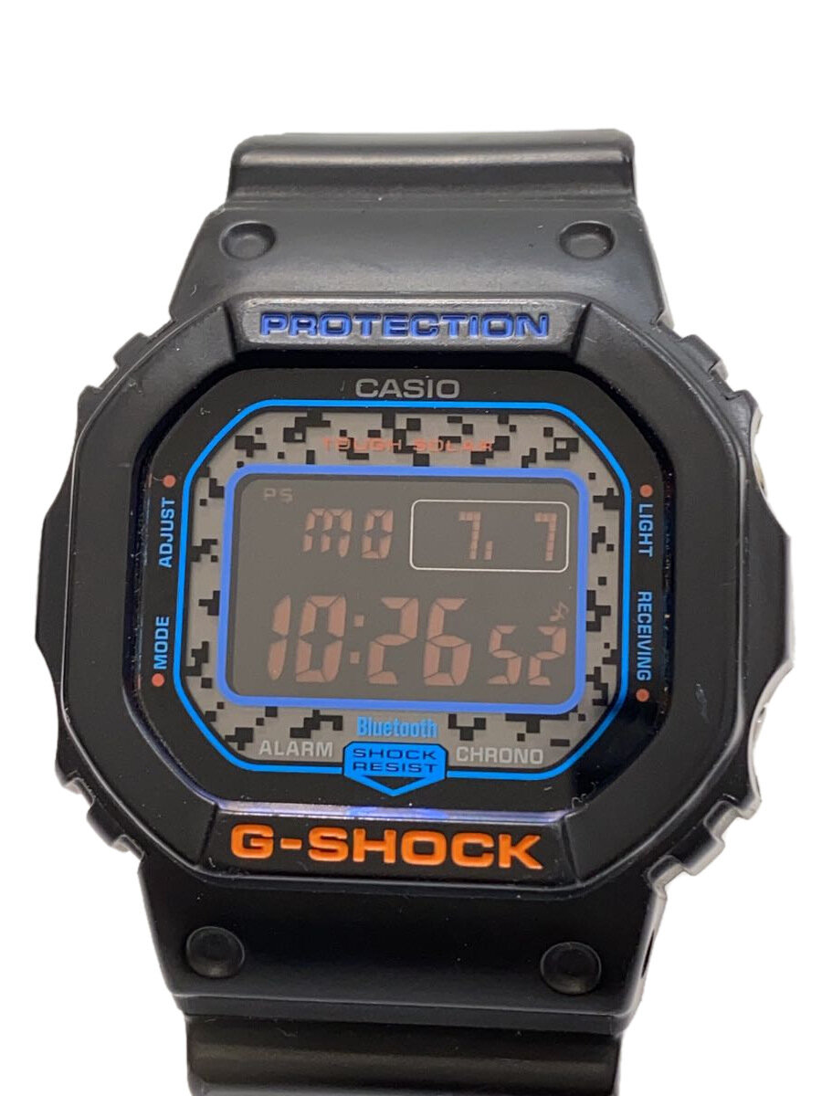 【中古】CASIO◆石英ウオッチ/デジタル/--/マルチ色つや/BLK/gw-b5600【服飾雑貨他】