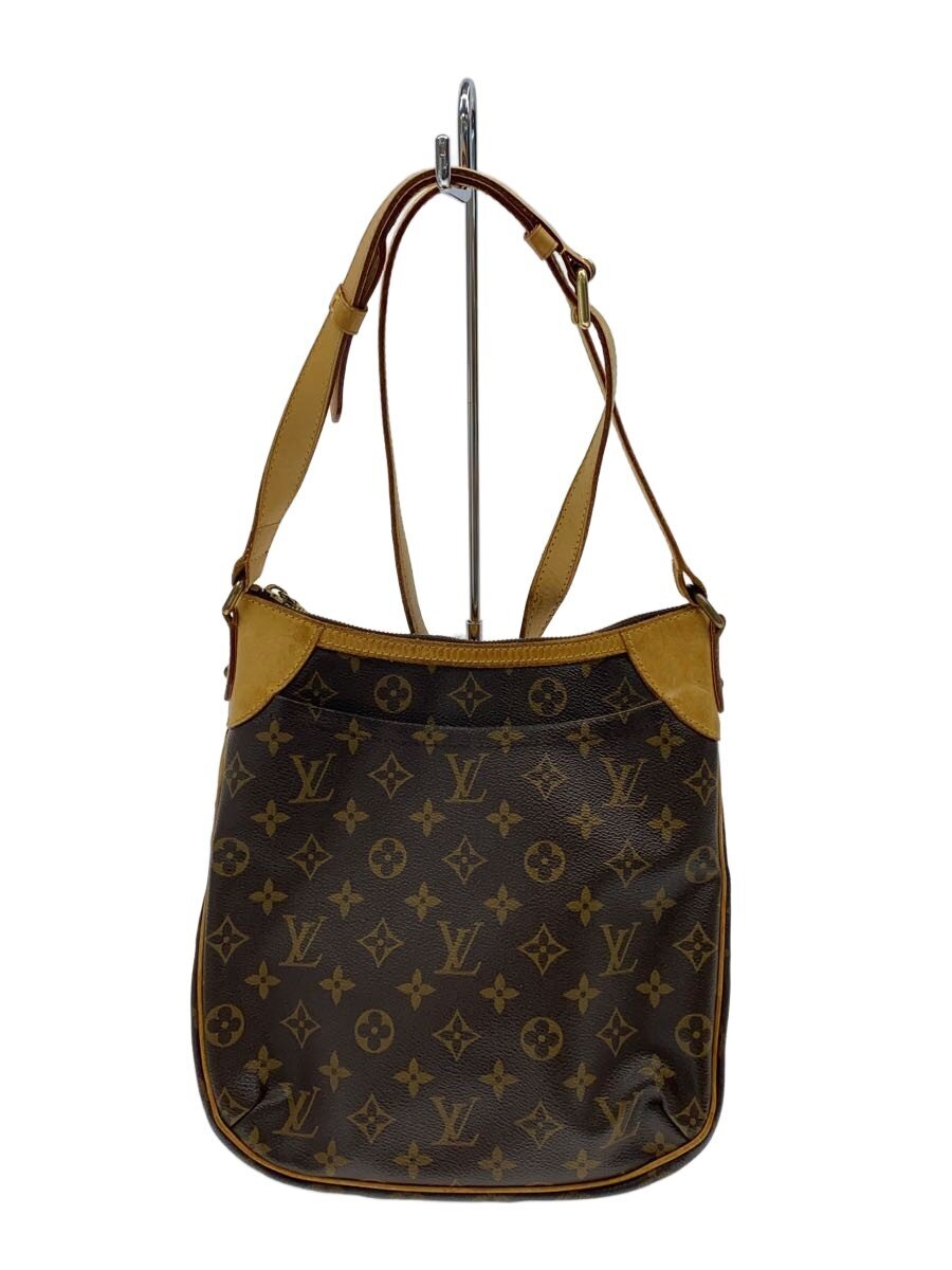 【中古】LOUIS VUITTON◆オデオンMM_モノグラム・帆布/PVC/BRW/総柄【御徒面子】