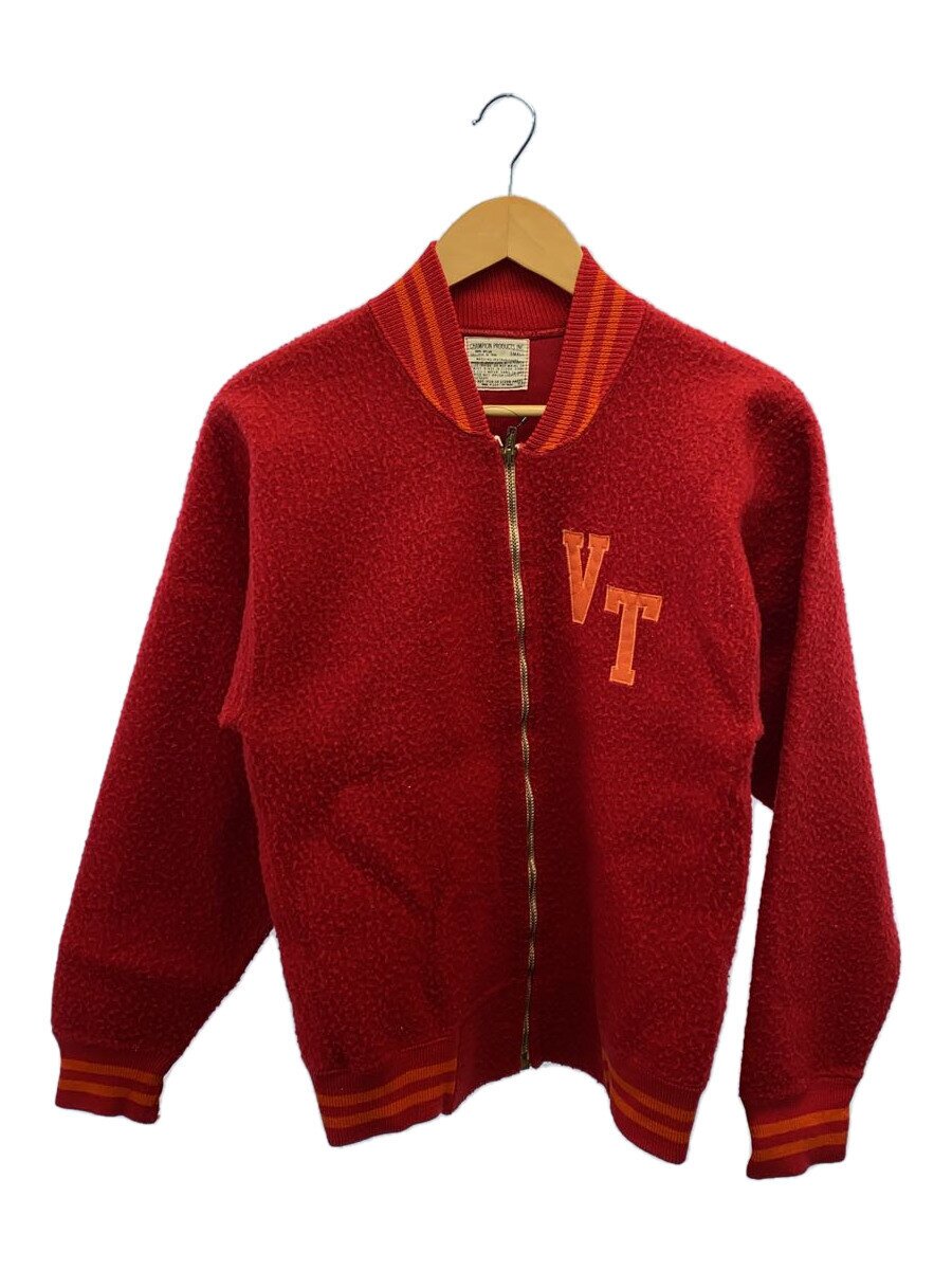 【中古】Champion◆フリーススタジャン/USA製/プロダクツタグ/タタキタグ/S/ナイロン/RED/無地【メンズウェア】｜2ｎｄ STREET 店