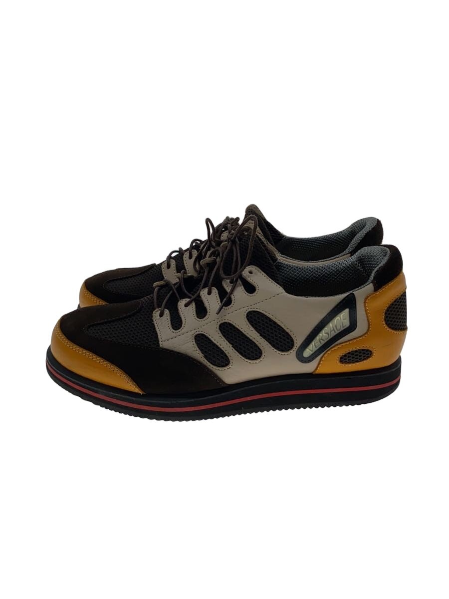 【中古】VERSACE◆ローカットスニーカー/--/BRW【シューズ】
