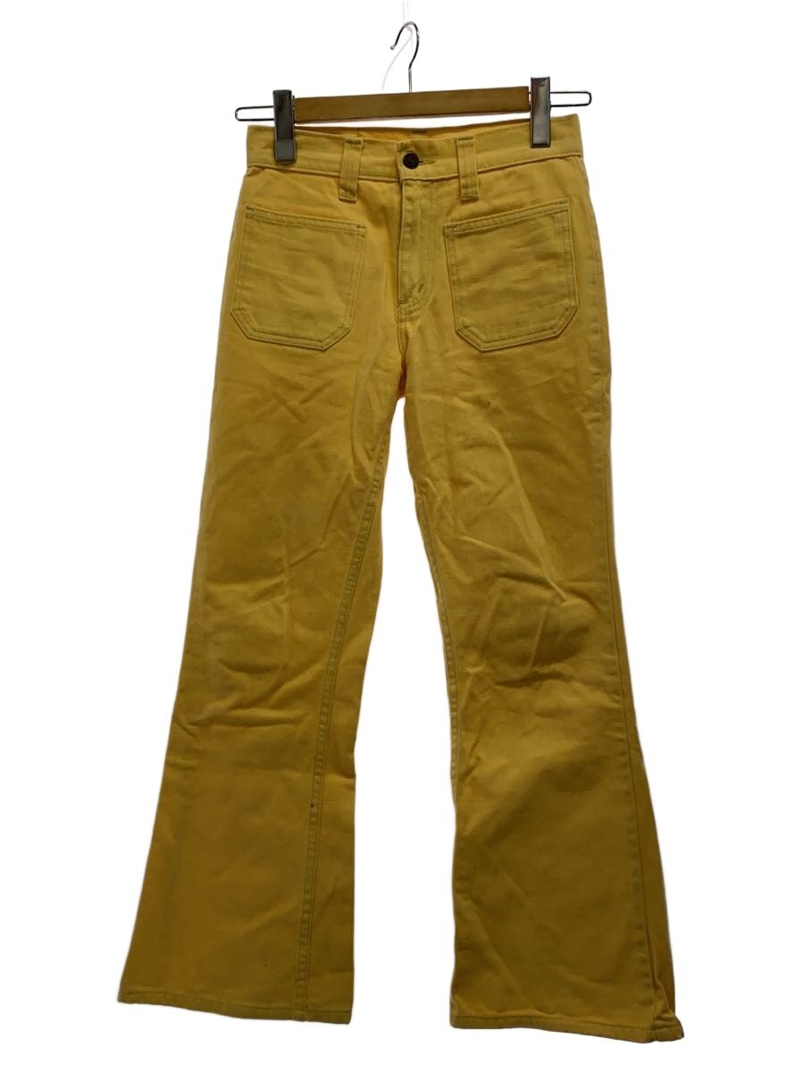 【中古】Levi’s◆ブーツカットパンツ/--/綿織物/YLW【レディースお召しもの】