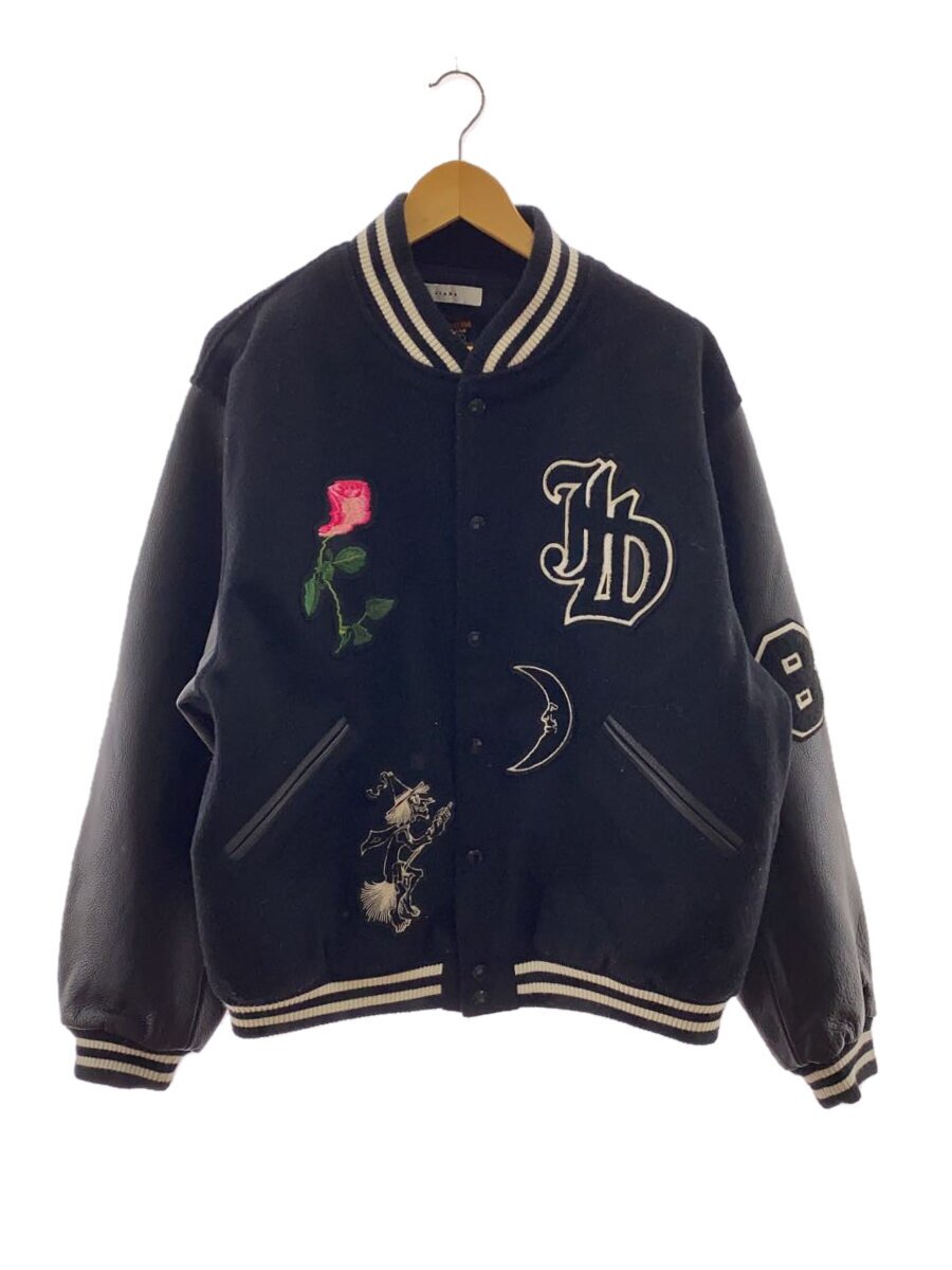 【中古】JieDa◆スタジャン/1/毛糸/BLK/Jie-22W-JK04【メンズウェア】