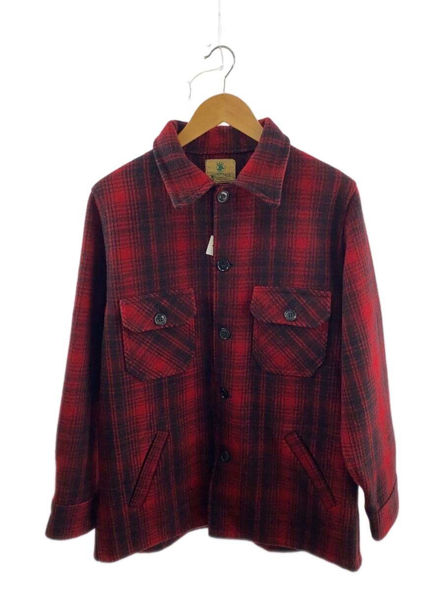 【中古】Adirondack◆ジャケット/--/ウール/RED/チェック【メンズウェア】|2nd STREET 店