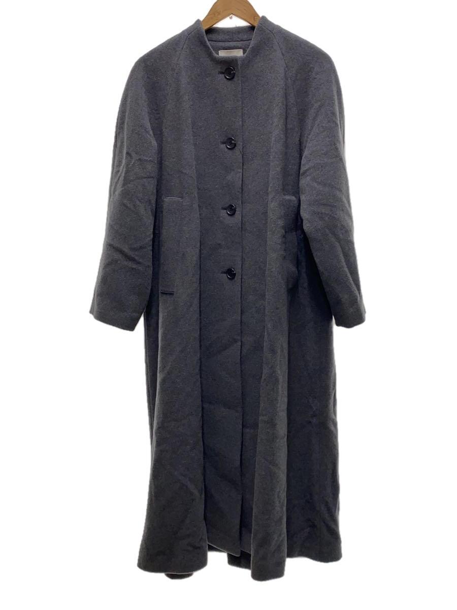 【中古】CLANE◆厚地の外套/2/綿織物/GRY/無地/15101-0032【レディース御召しもの】