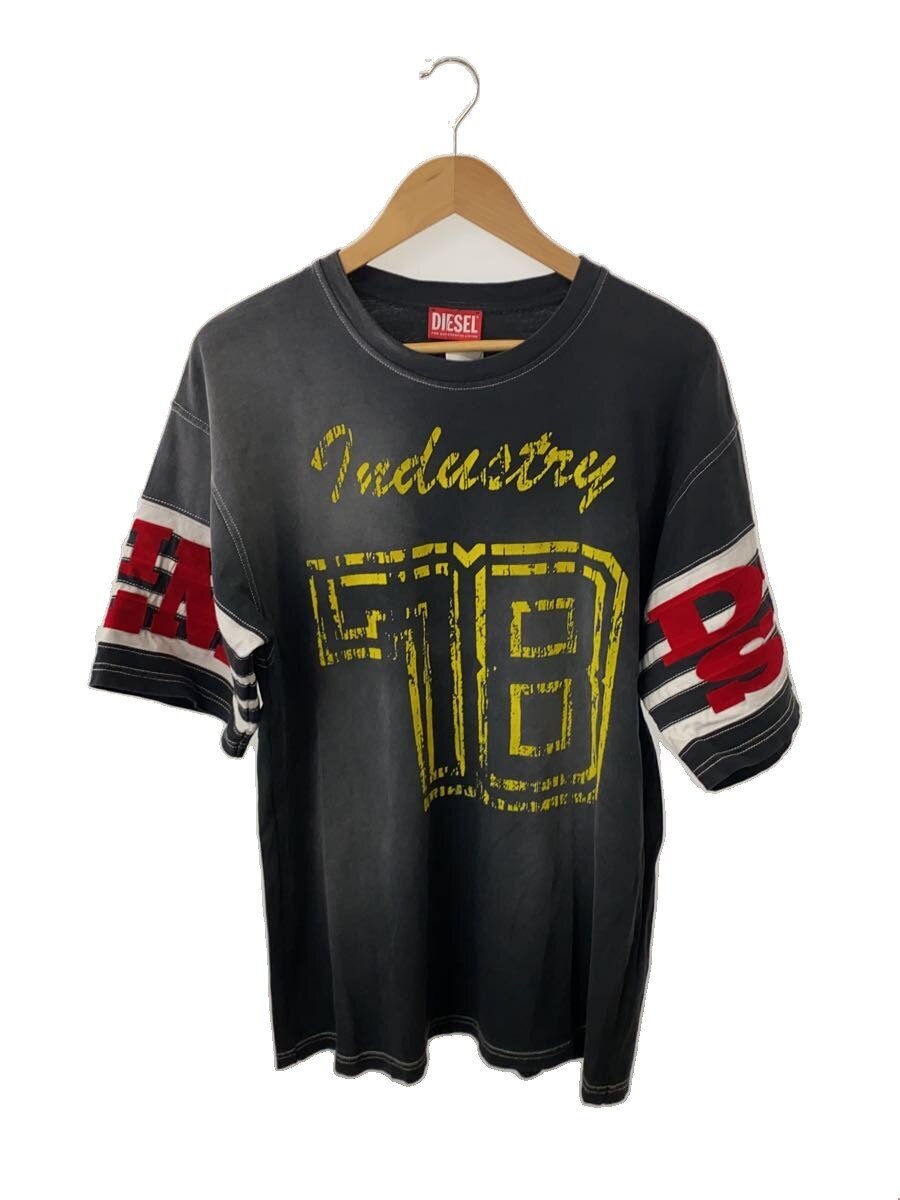 【中古】DIESEL◆ティーシャツ/S/綿織物/GRY/刷り上げる/A12119【メンズウェア】