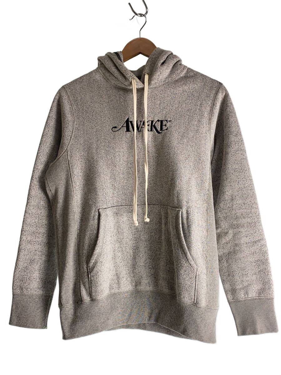 【中古】Awake NY◆パーカー/S/綿織物/GRY/無地/向こう正面ロゴタイプ【メンズウェア】