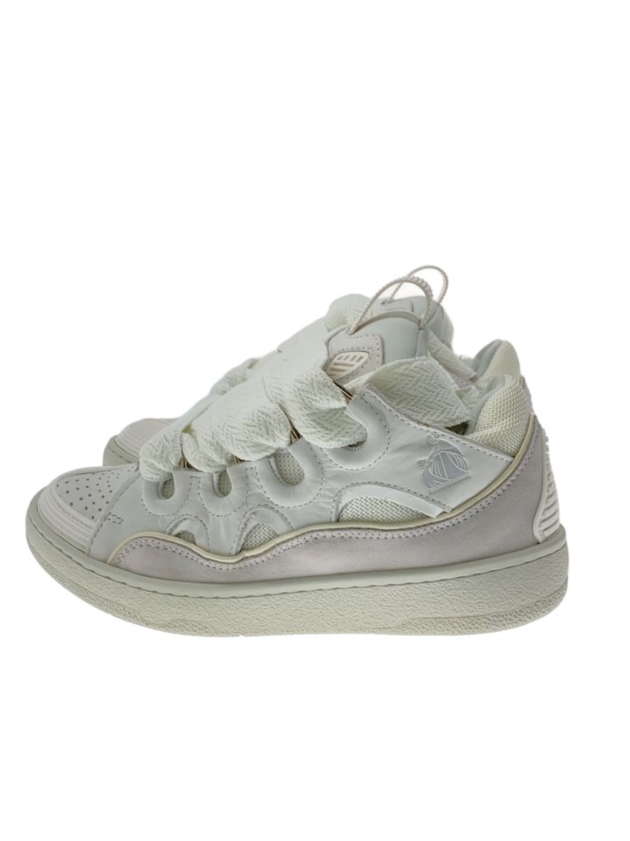 【中古】LANVIN◆引き船付き添い人/CURB SNEAKERS/シューズ/36/WHT//【シューズ】