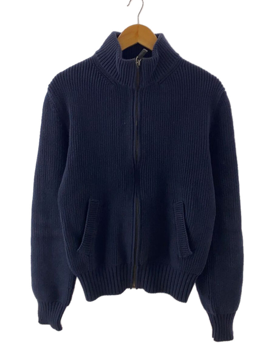 【中古】PRADA◆ドライバーズニット/ジレー(朦々たる)/48/綿織物/NVY/000ET-Z006F-00002【メンズウェア】