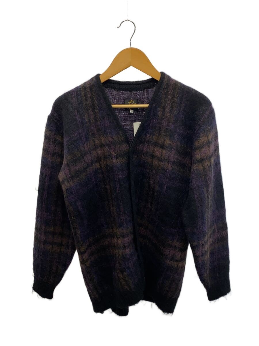 【中古】Needles◆Mohair Cardigan/ジレー(朦々たる)/XS/モヘヤ/BLK/照合のしるし/NS1505【メンズウェア】